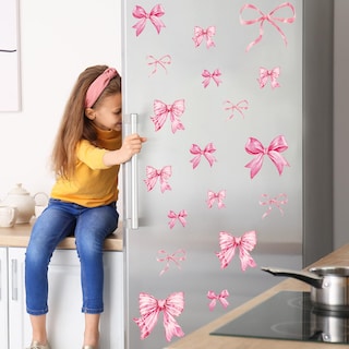 Foto 5 | Adhesivos De Pared Con Lazo Rosa Ballena, Nudo, Acuarela, Fiesta Para Niñas - Venta Internacional.