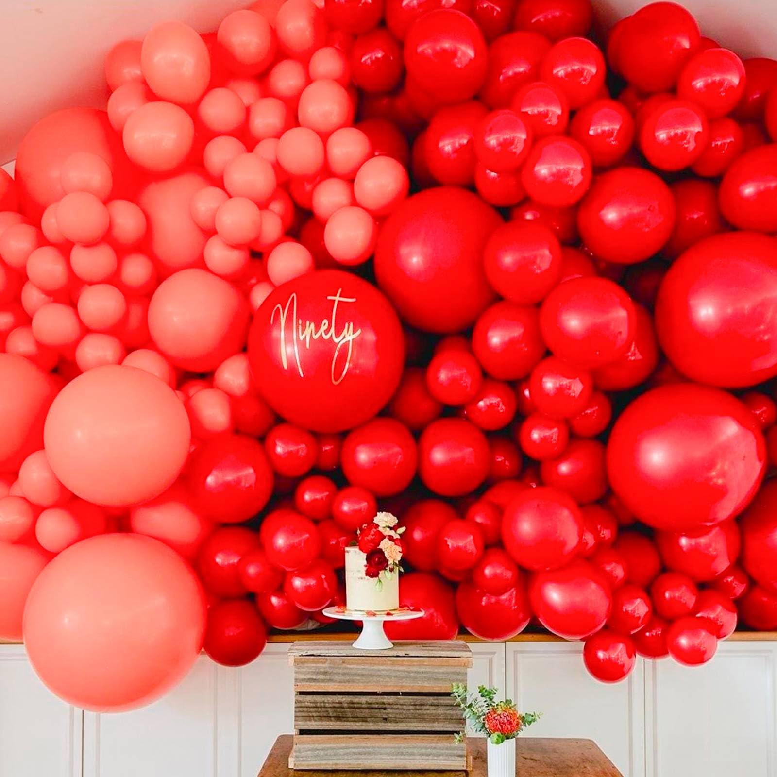 Foto 7 pulgar | Globos Partywoo Rojos De 12 Pulgadas, 100 Unidades, Para Decoración - Venta Internacional.