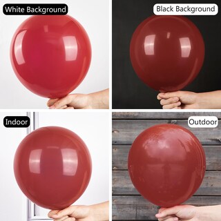 Foto 3 | Balloon Partywoo Rojo Rubí, Paquete De 100 Unidades De Diferentes Tamaños - Venta Internacional.