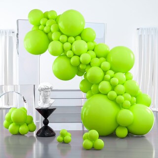 Foto 1 | Balloon Partywoo, 127 Unidades, Diferentes Tamaños, Color Verde Lima - Venta Internacional.