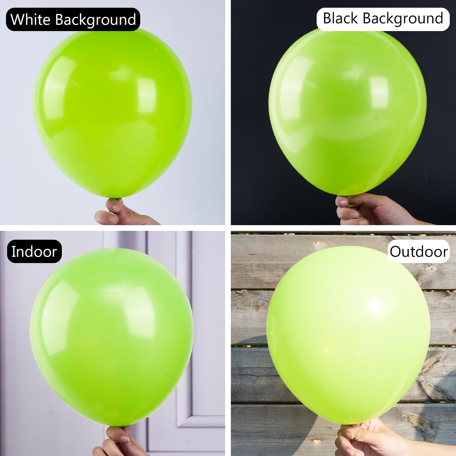 Foto 4 pulgar | Balloon Partywoo, 127 Unidades, Diferentes Tamaños, Color Verde Lima - Venta Internacional.
