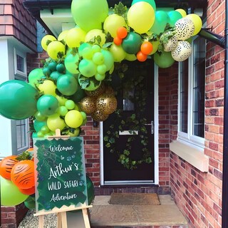 Foto 6 | Balloon Partywoo, 127 Unidades, Diferentes Tamaños, Color Verde Lima - Venta Internacional.