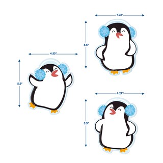 Foto 7 | Decoración De Aula Con Forma De Pingüinos Eureka, Papel Recortado, 36 Unidades - Venta Internacional.