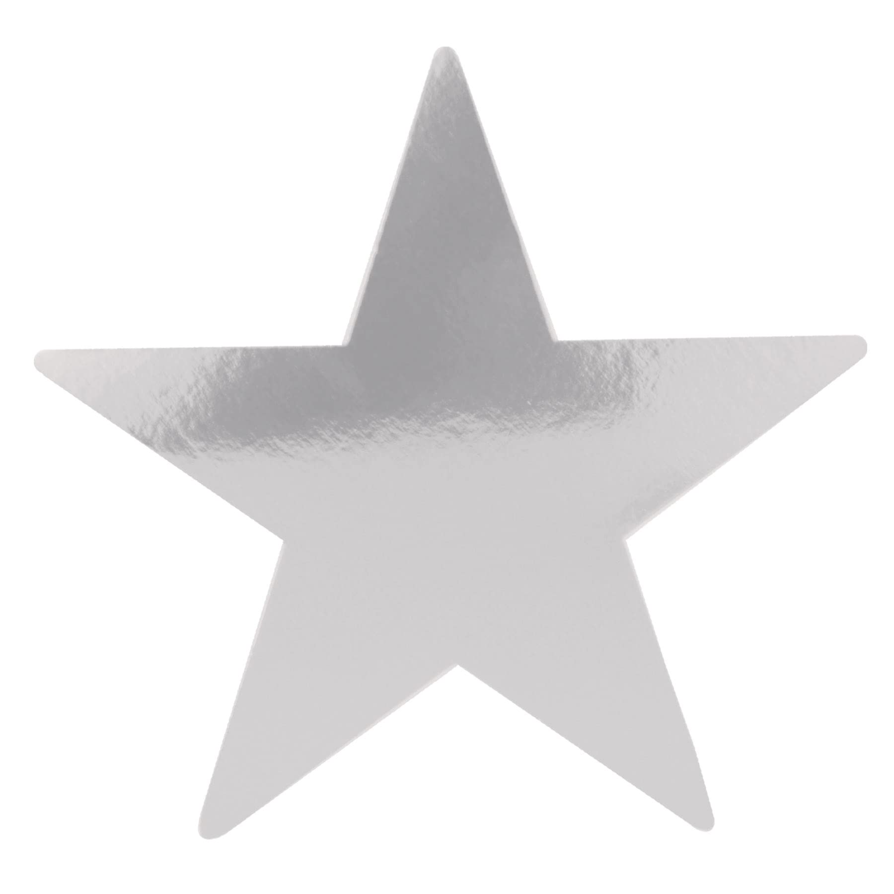 Foto 6 pulgar | Aula Con Forma De Estrella Plateada Beistle Recortada En Papel, 72 Piezas, 12 Cm - Venta Internacional.