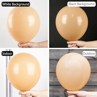 Foto 5 | Balloon Partywoo Nude-y103, Color Beige, 127 Unidades, Diferentes Tamaños - Venta Internacional.
