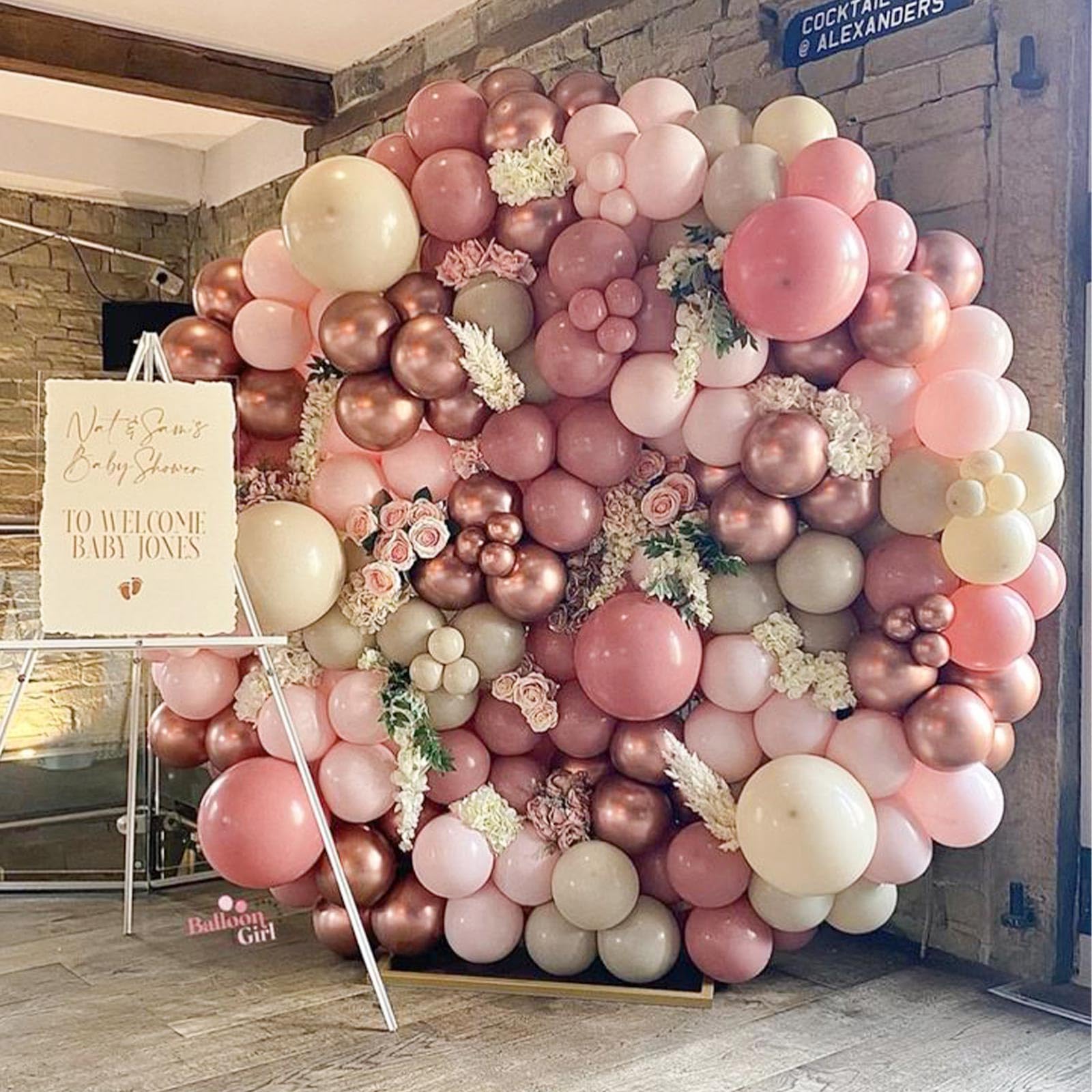 Foto 6 | Balloon Partywoo Boho Pink, 12 Pulgadas, 101 Unidades, Para Decoración - Venta Internacional.
