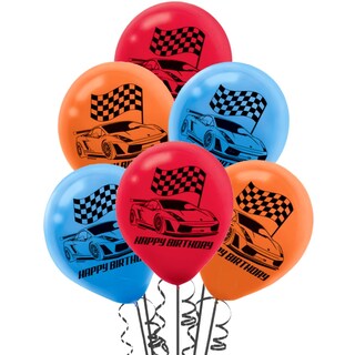 Foto 1 | Globos De Látex Amscan Hot Wheels Birthday De 30 Cm, Paquete De 6 - Venta Internacional.