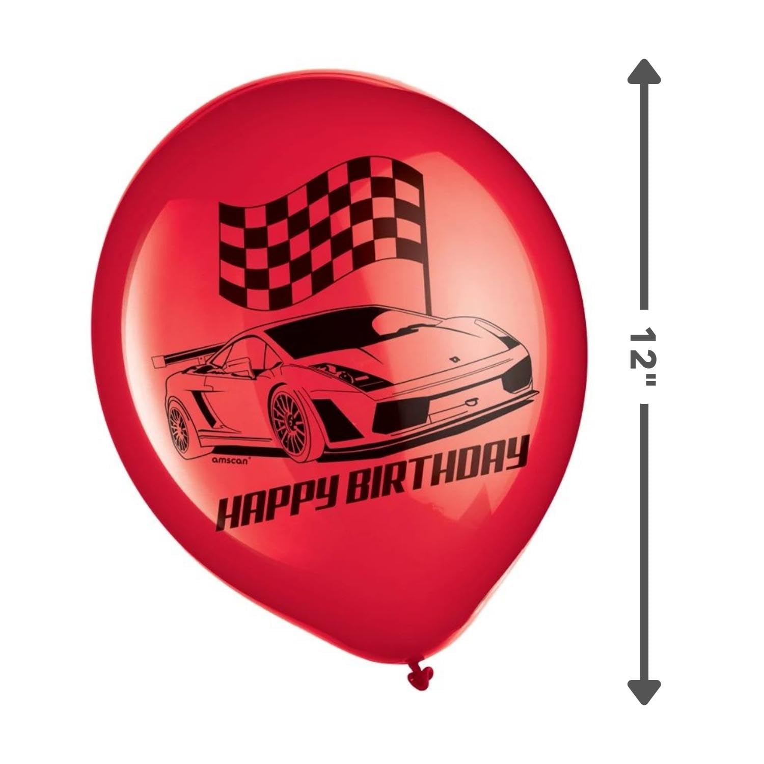 Foto 2 | Globos De Látex Amscan Hot Wheels Birthday De 30 Cm, Paquete De 6 - Venta Internacional.