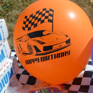 Foto 3 | Globos De Látex Amscan Hot Wheels Birthday De 30 Cm, Paquete De 6 - Venta Internacional.