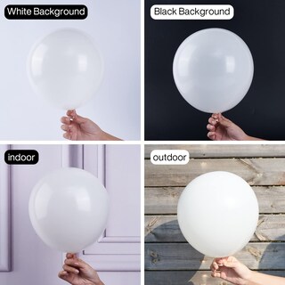 Foto 2 | Globos Partywoo Blancos, 50 Unidades, 30 Cm, Mate, Para Decoración - Venta Internacional.