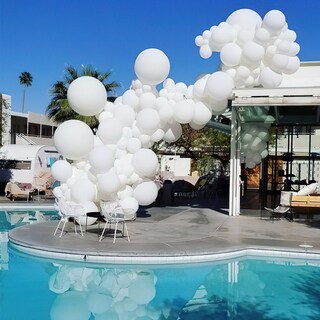 Foto 5 | Globos Partywoo Blancos, 50 Unidades, 30 Cm, Mate, Para Decoración - Venta Internacional.