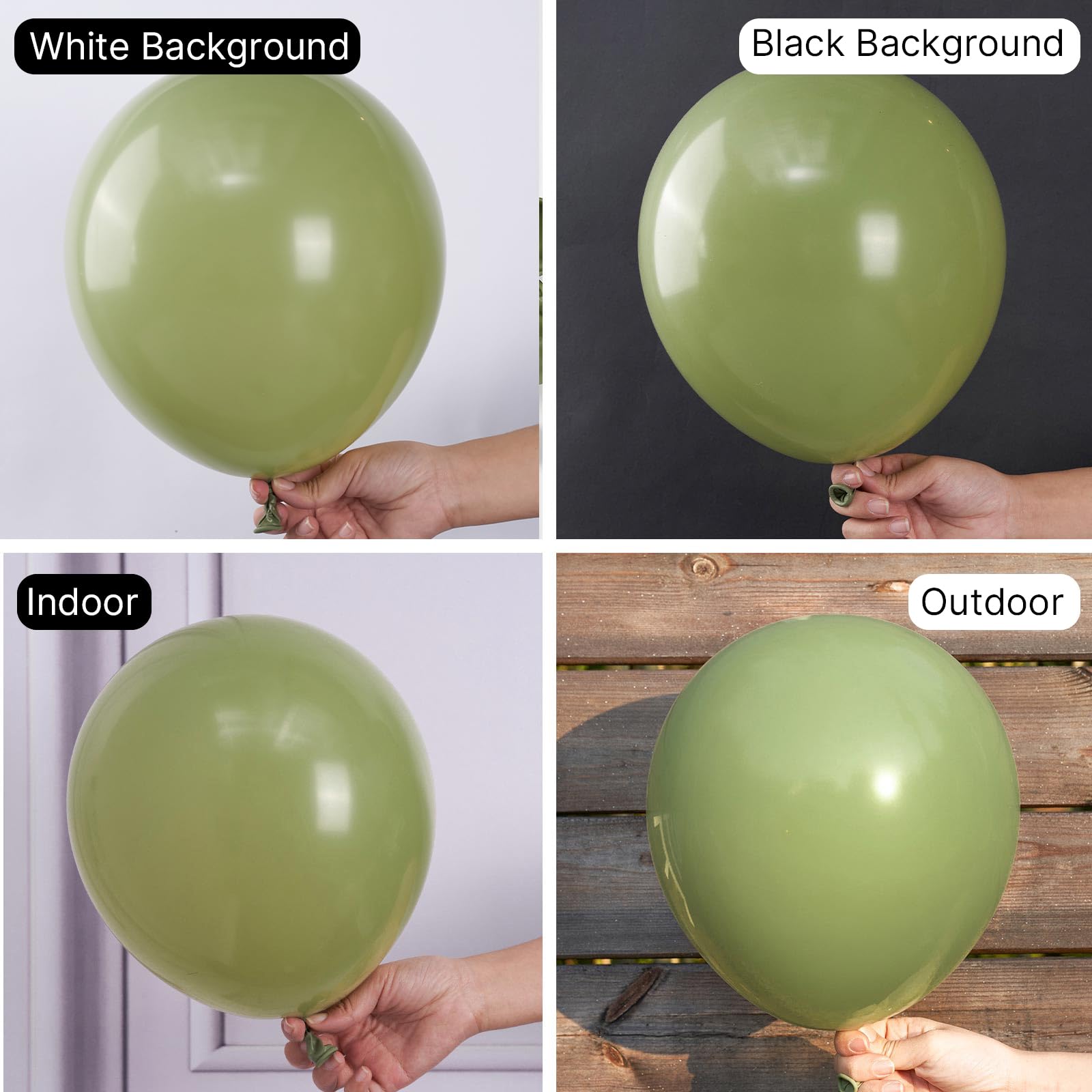 Foto 4 pulgar | Balloon Partywoo Sage Green 127 Unidades De Diferentes Tamaños - Venta Internacional.