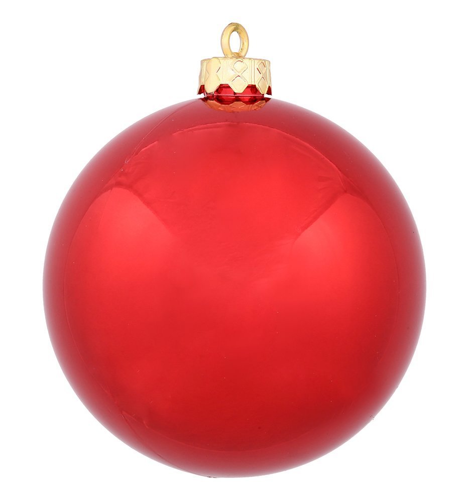 Foto 2 pulgar | Adorno Navideño Vickerman, Bola Roja Brillante De 8 Cm, Resistente A Los Rayos Uv - Venta Internacional.