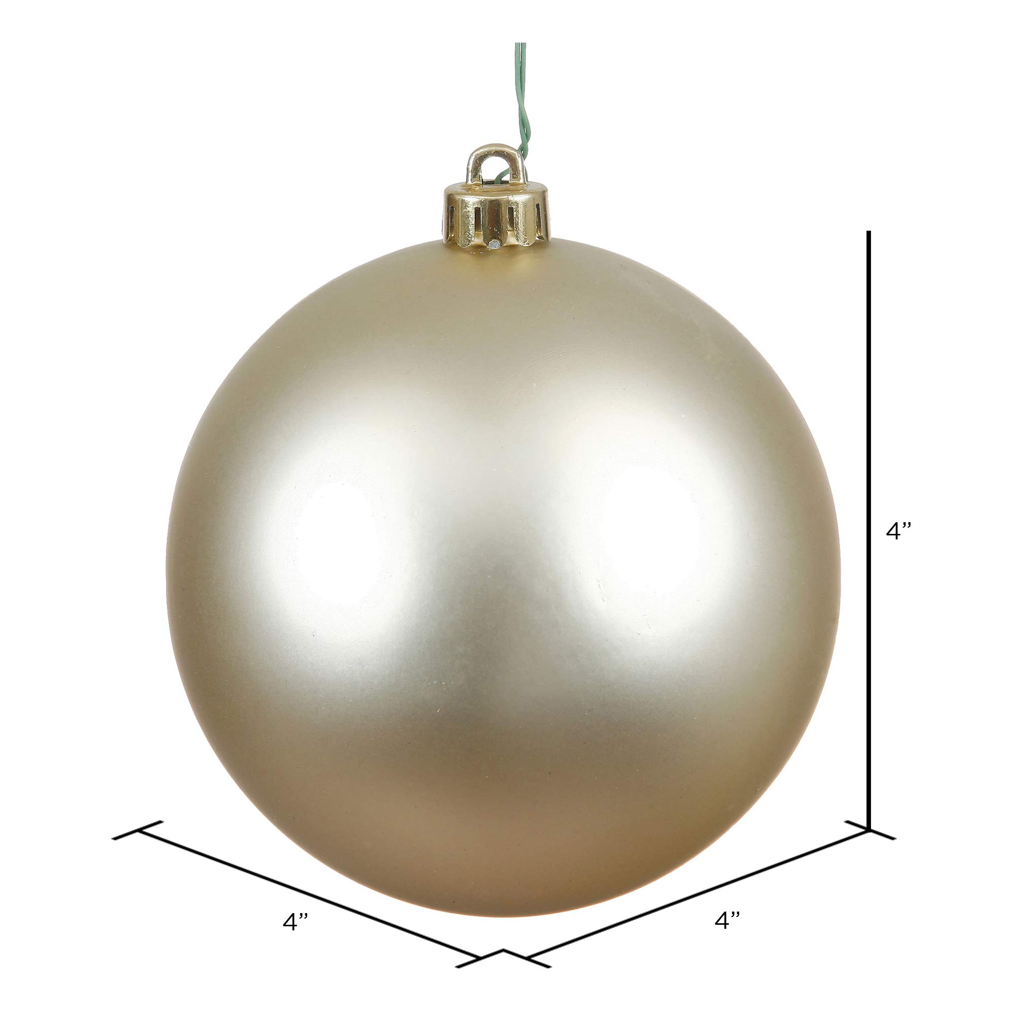 Foto 6 pulgar | Adorno Navideño Vickerman Perforado Con Forma De Bola Uv Mate, 4 Cm, 6 Unidades - Venta Internacional.