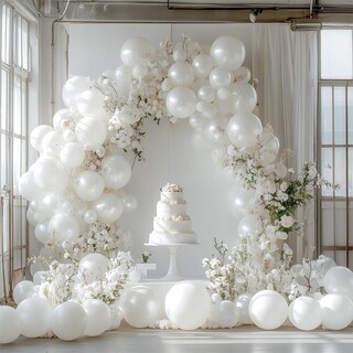Foto 5 | Balloon Partywoo, Látex Blanco Perla, 140 Unidades, Paquete Con Kit De Arco - Venta Internacional.