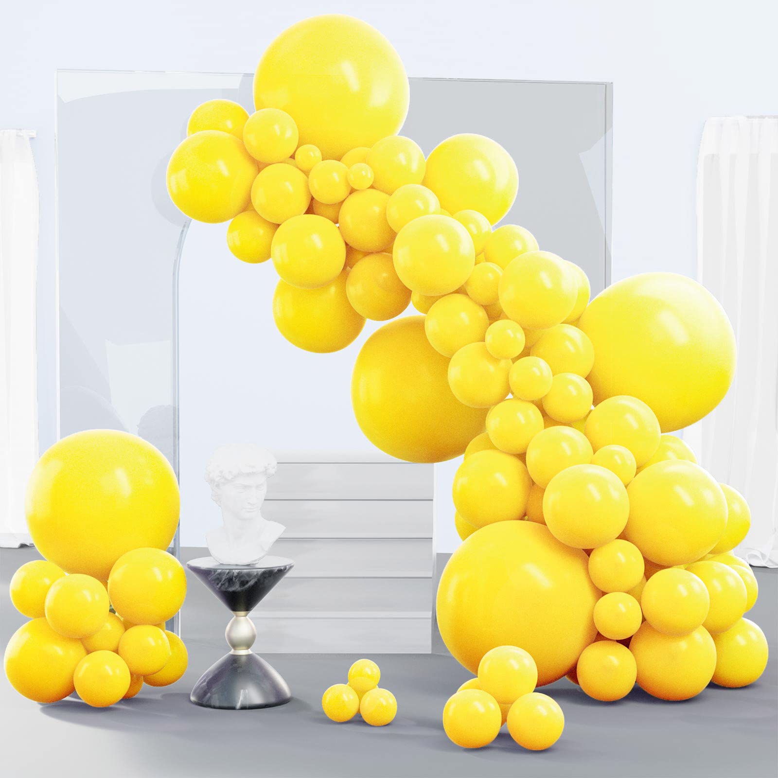 Foto 1 | Balloon Partywoo, Látex Amarillo, 140 Unidades, Diferentes Tamaños - Venta Internacional.