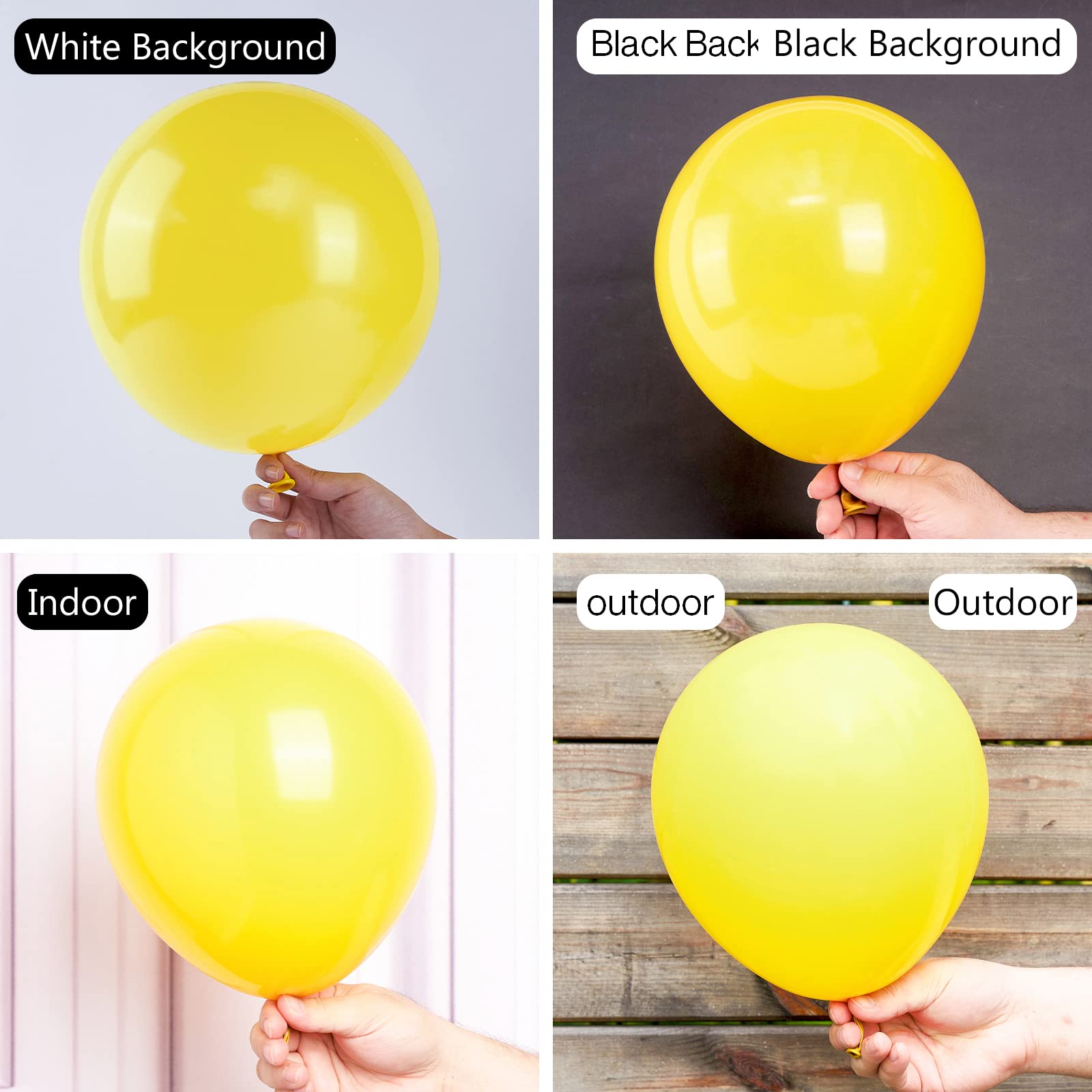 Foto 4 pulgar | Balloon Partywoo, Látex Amarillo, 140 Unidades, Diferentes Tamaños - Venta Internacional.
