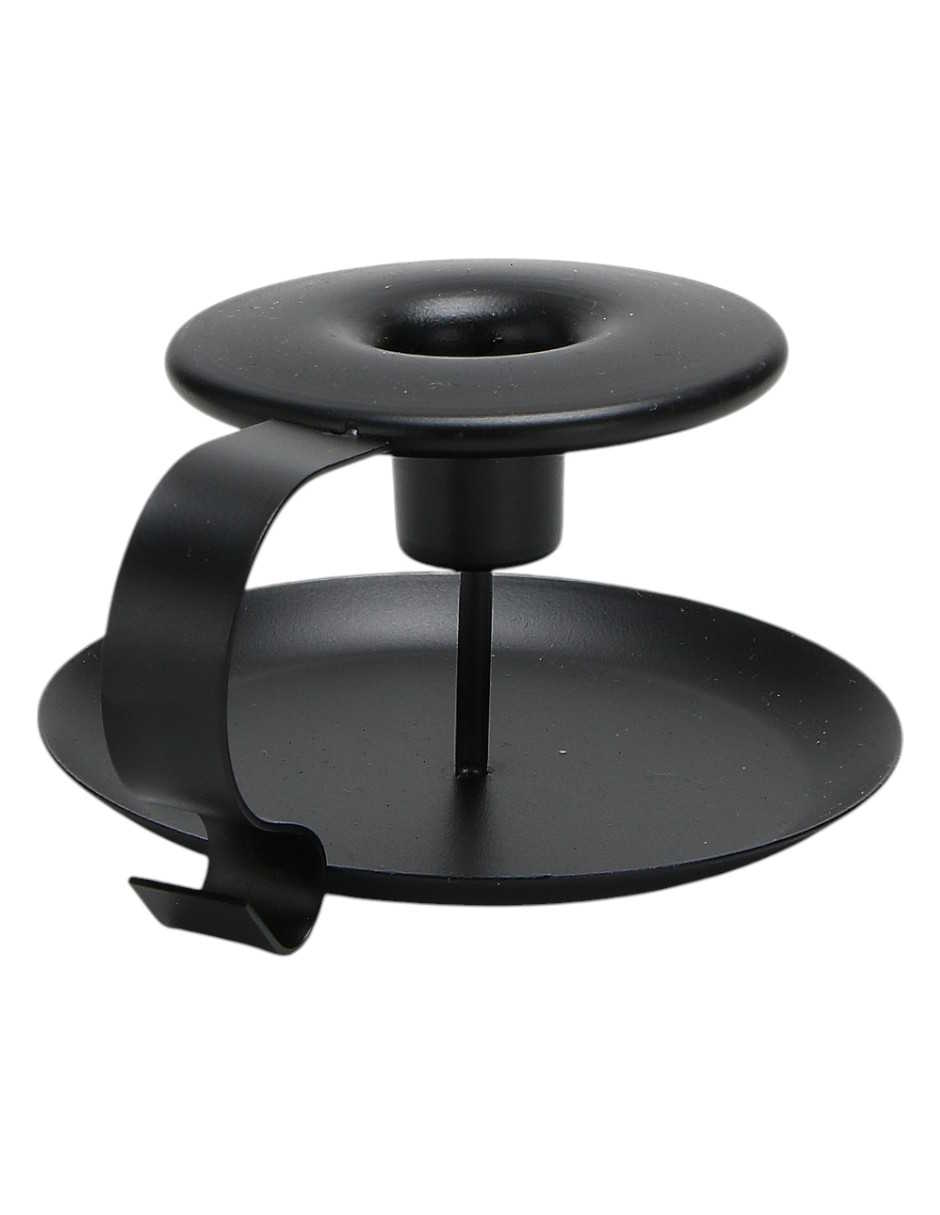 Foto 4 pulgar | Set De 2 Portavelas Zense  Aura De Metal Color Negro