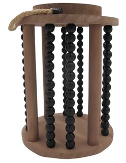 Foto 1 | Linterna Roche Zense De Madera Color Café Con Negro