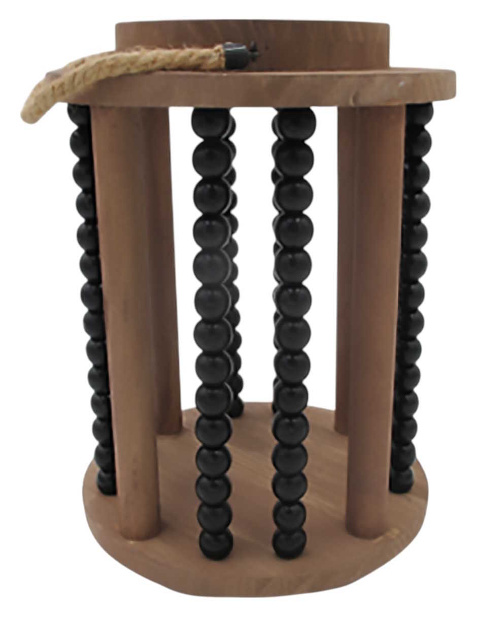 Foto 4 pulgar | Linterna Roche Zense De Madera Color Café Con Negro