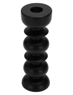 Foto 2 | Portavelas Zense De Madera Anna 5.7x16cm Color Negro