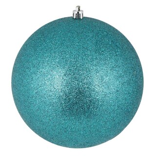 Foto 1 | Adorno Para Árbol De Navidad, Bola Con Purpurina, Color Verde Azulado, Paquete De 4 Unidades - Venta Internacional.