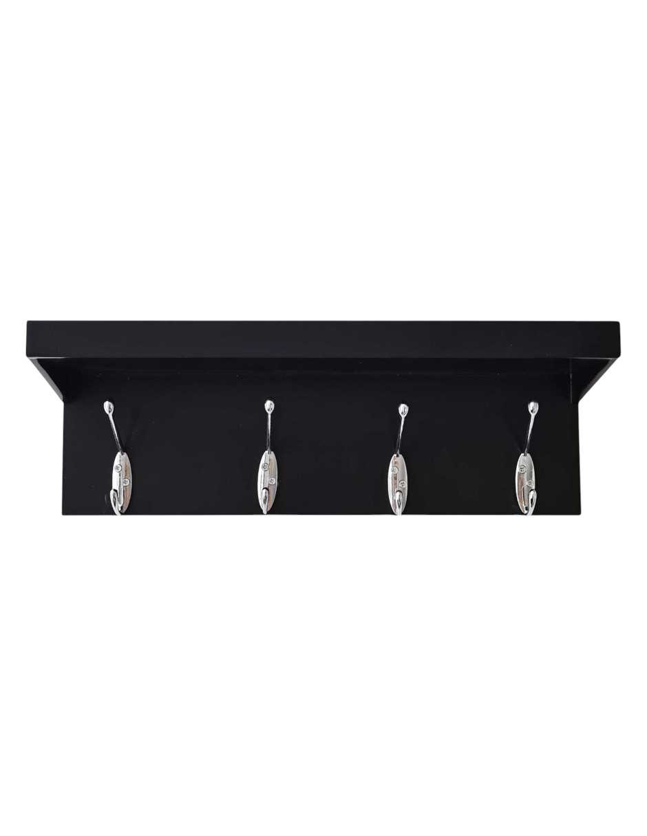 Perchero Florencede Zense De Madera 4 Ganchos Color Chocolate