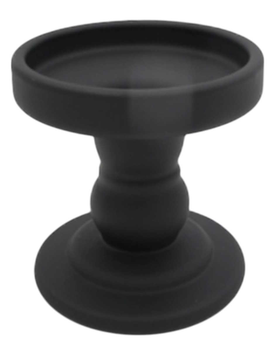 Foto 4 pulgar | Set De 2 Portavelas Griselda Chico Zense De Vidrio Color Negro