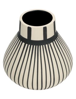 Foto 2 | Florero Zense Susen De 15x14.2cm Blanco Con Negro