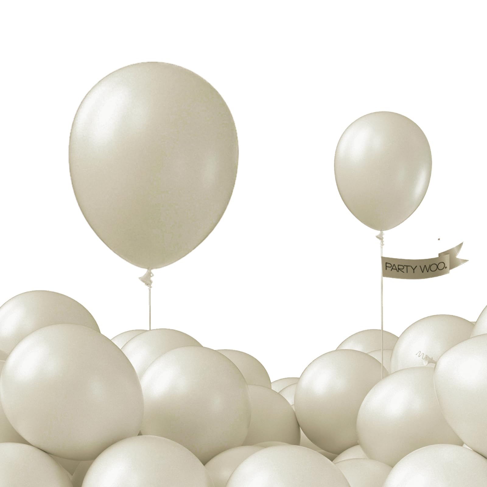 Foto 1 | Globos De Látex Partywoo Boho, Blancos, 12 Cm, 52 Unidades, Para Guirnalda - Venta Internacional.