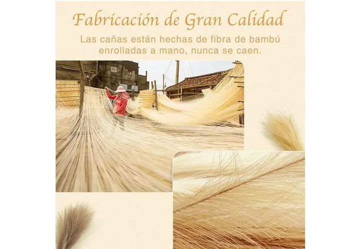 Foto 5 pulgar | Pampas Xtellar Secas Plantas Decorativas Flores Artificiales 6psc