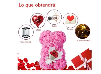 Foto 2 | Flores Artificiales Xtellar Oso + Regalo