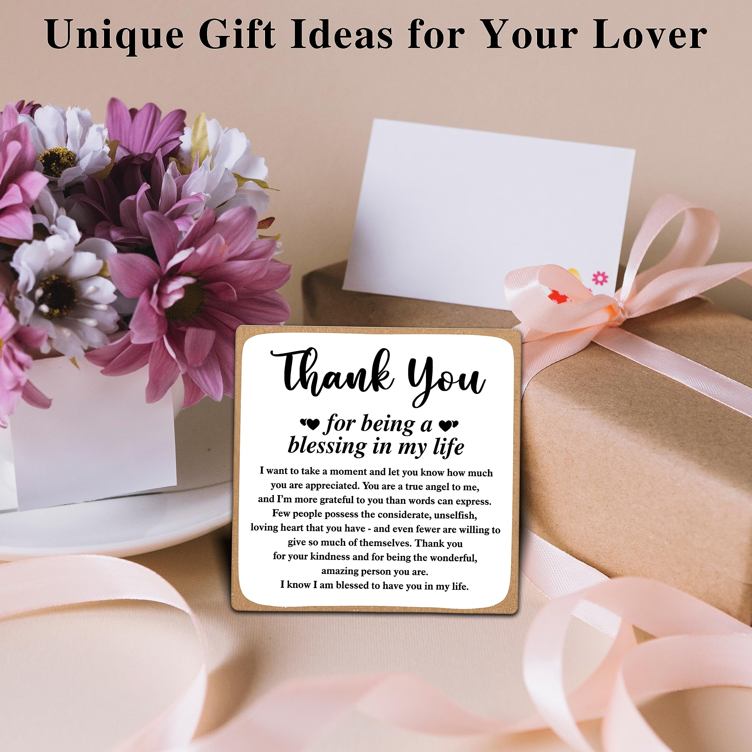 Foto 5 pulgar | Placa de Madera Thank You Gifts para Decoración- Venta Internacional