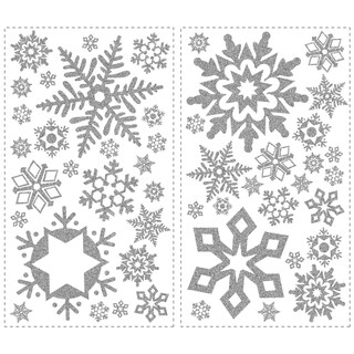 Foto 1 | Adhesivos De Pared Roommates Rmk1413scs Con Purpurina En Forma De Copos De Nieve X47 - Venta Internacional.