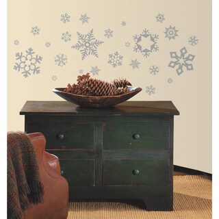 Foto 3 | Adhesivos De Pared Roommates Rmk1413scs Con Purpurina En Forma De Copos De Nieve X47 - Venta Internacional.