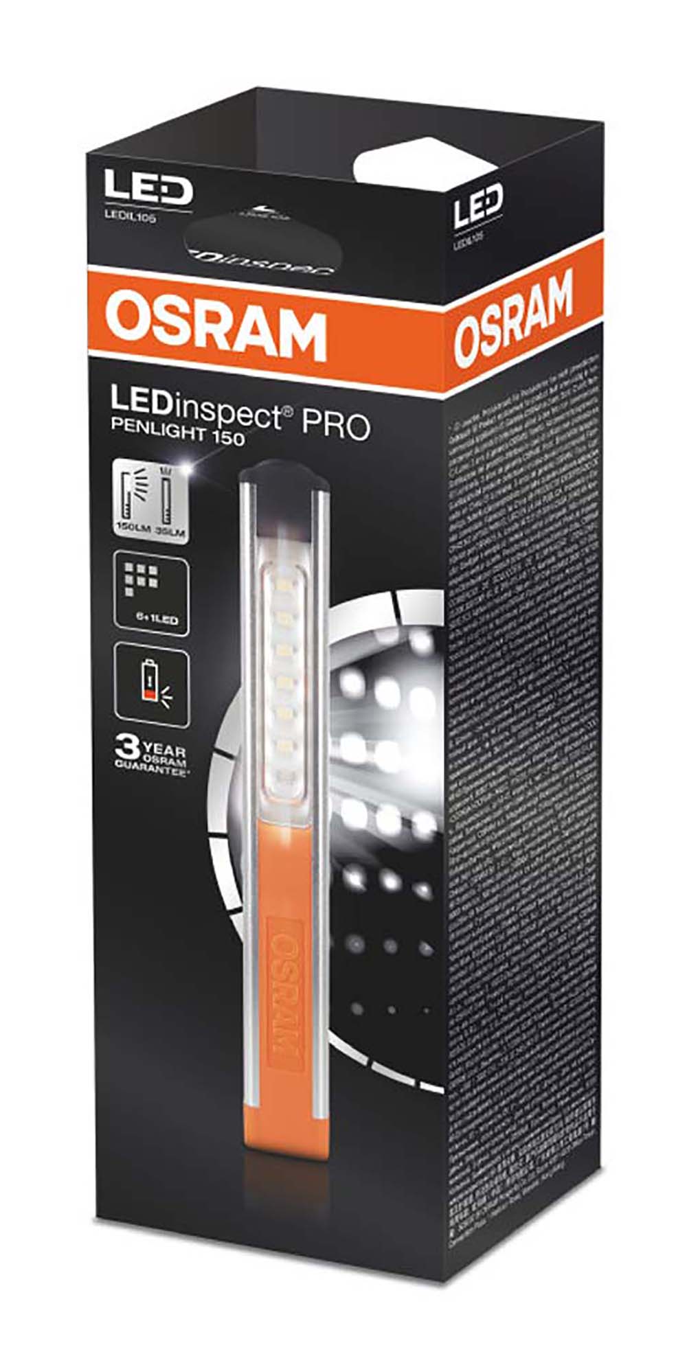 Foto 3 pulgar | Lampara Osram Ledinspect Pro Penlight 150 color Gris