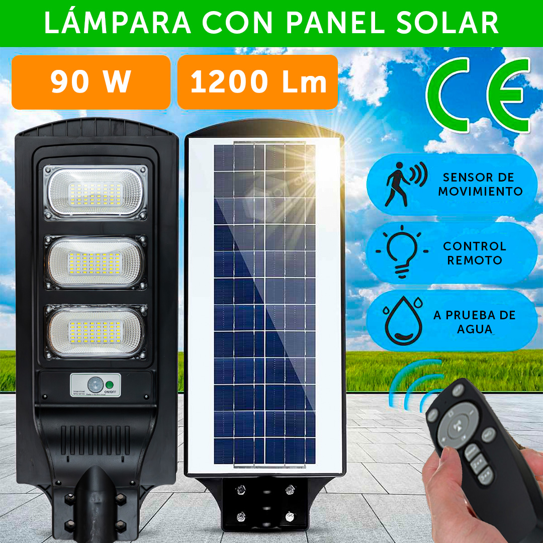 Foto 9 pulgar | Lampara Solar Brandtrendy color Negro con Control Remoto y Sensor de Movimiento Iluminación Exterior