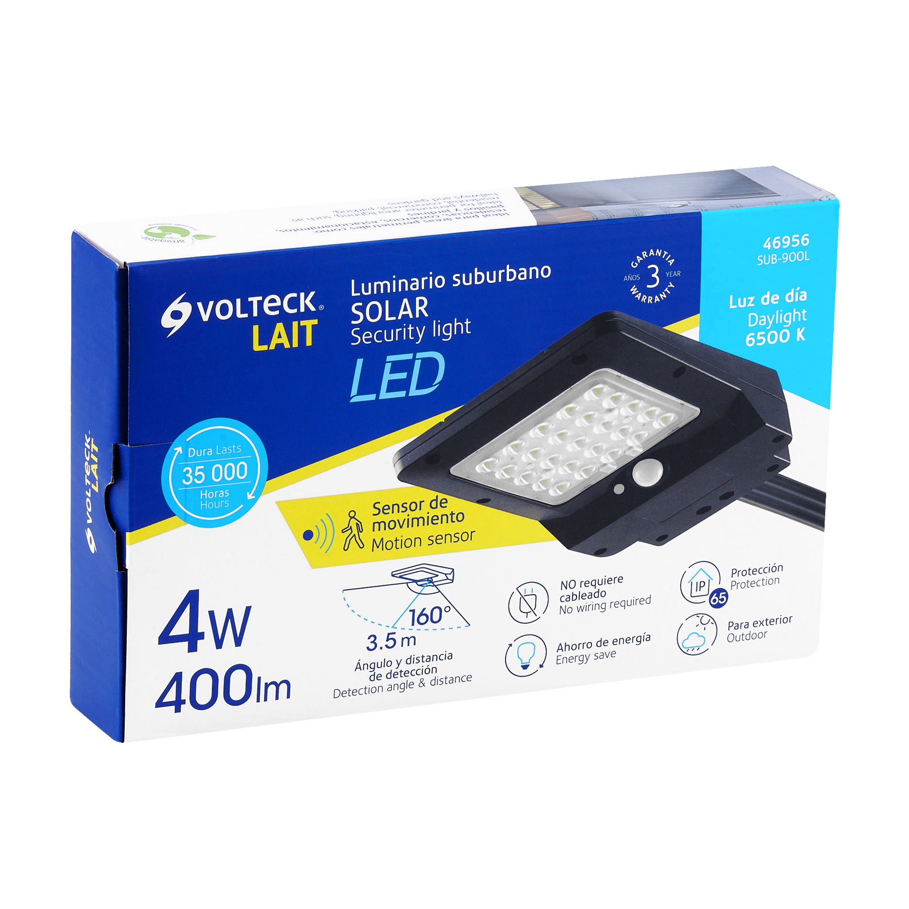 Foto 4 pulgar | Luminario Led con Panel Solar Truper Sub900l