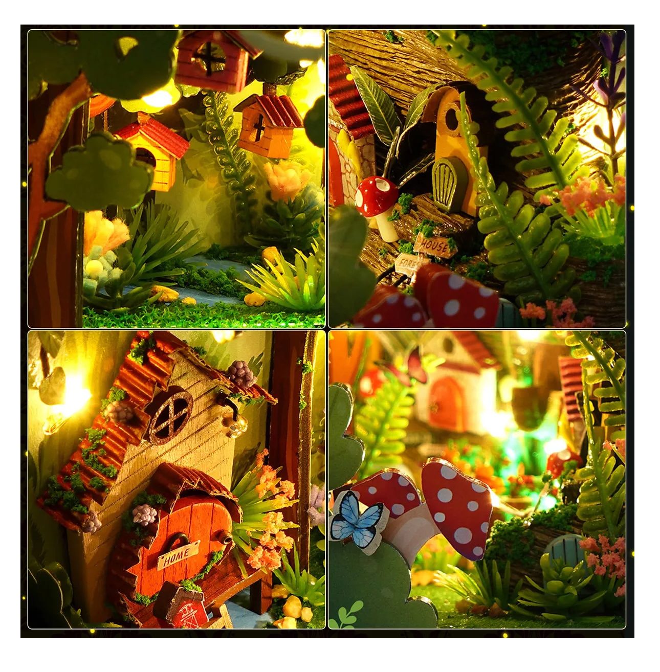 Foto 5 pulgar | Soporte Para Libros Montado En Tres Dimensiones Bosque De Luciérnagas