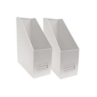 Foto 1 | Revistero Archivero Organizador Metal 2pz Blanco Escritorio