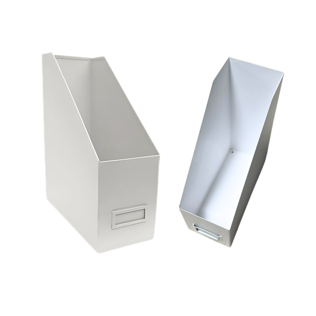 Foto 3 pulgar | Revistero Archivero Organizador Metal 2pz Blanco Escritorio