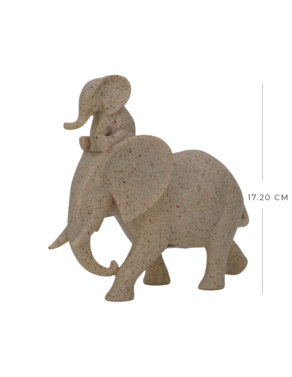 Foto 2 | Figura Decorativa Elefante Montado Blanco