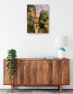 Foto 2 | Cuadro Decorativo - Casa De Campo Junto A Un Río- Paul Cézanne - Paisaje - 28x36 - Impresión En Lienzo - Fine Art Tj
