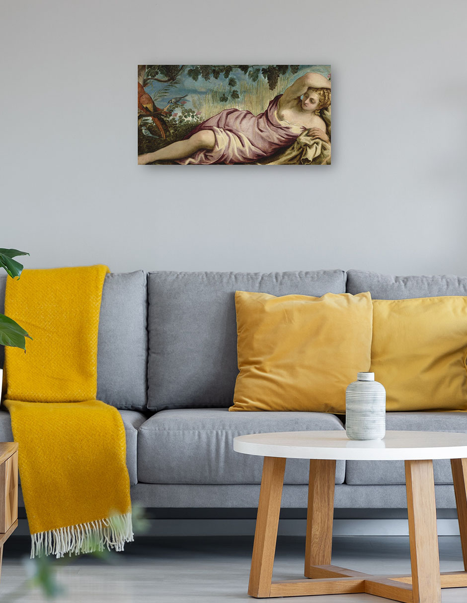 Foto 4 | Cuadro Decorativo - Verano (c. 1546-1548)- Jacopo Tintoretto - Fotografía - 34x64 - Impresión En Lienzo - Fine Art Tj