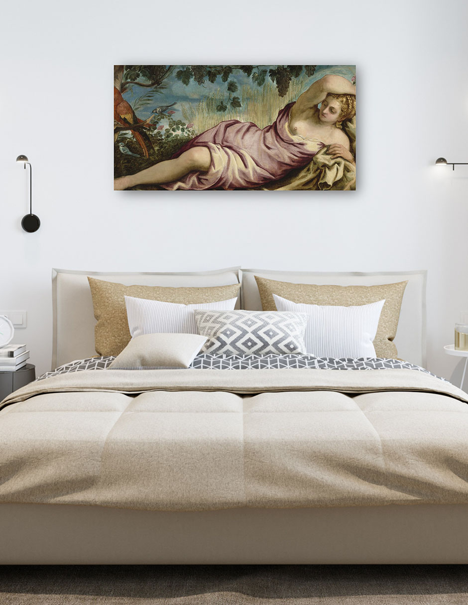 Foto 5 | Cuadro Decorativo - Verano (c. 1546-1548)- Jacopo Tintoretto - Fotografía - 34x64 - Impresión En Lienzo - Fine Art Tj
