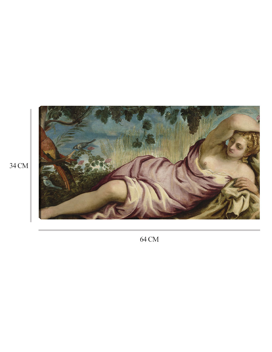 Foto 6 | Cuadro Decorativo - Verano (c. 1546-1548)- Jacopo Tintoretto - Fotografía - 34x64 - Impresión En Lienzo - Fine Art Tj