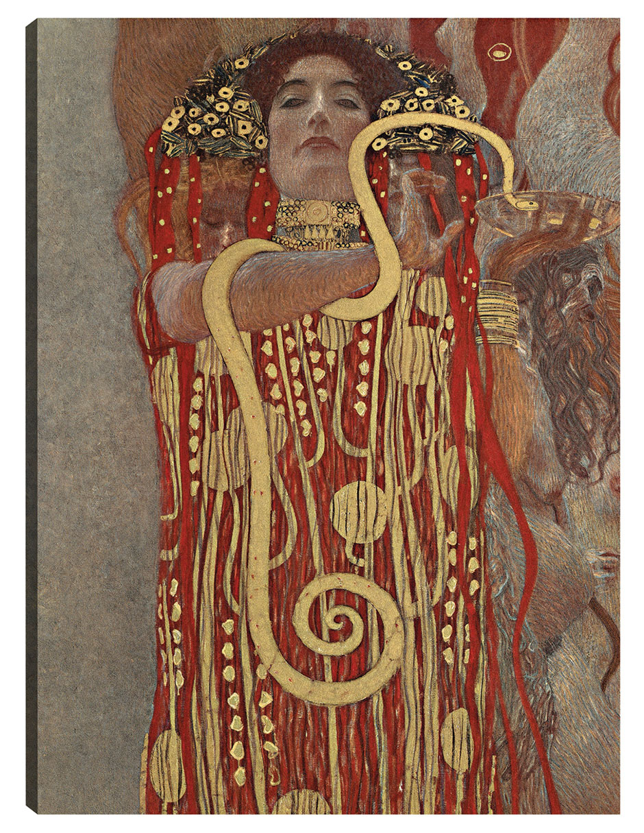 Foto 1 | Cuadro Decorativo - Higía- Gustav Klimt - Religión - 46x61 - Impresión En Lienzo - Fine Art Tj