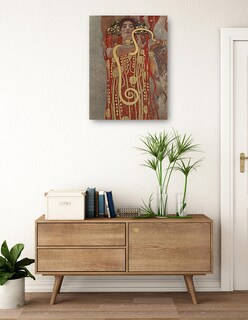 Foto 3 | Cuadro Decorativo - Higía- Gustav Klimt - Religión - 46x61 - Impresión En Lienzo - Fine Art Tj