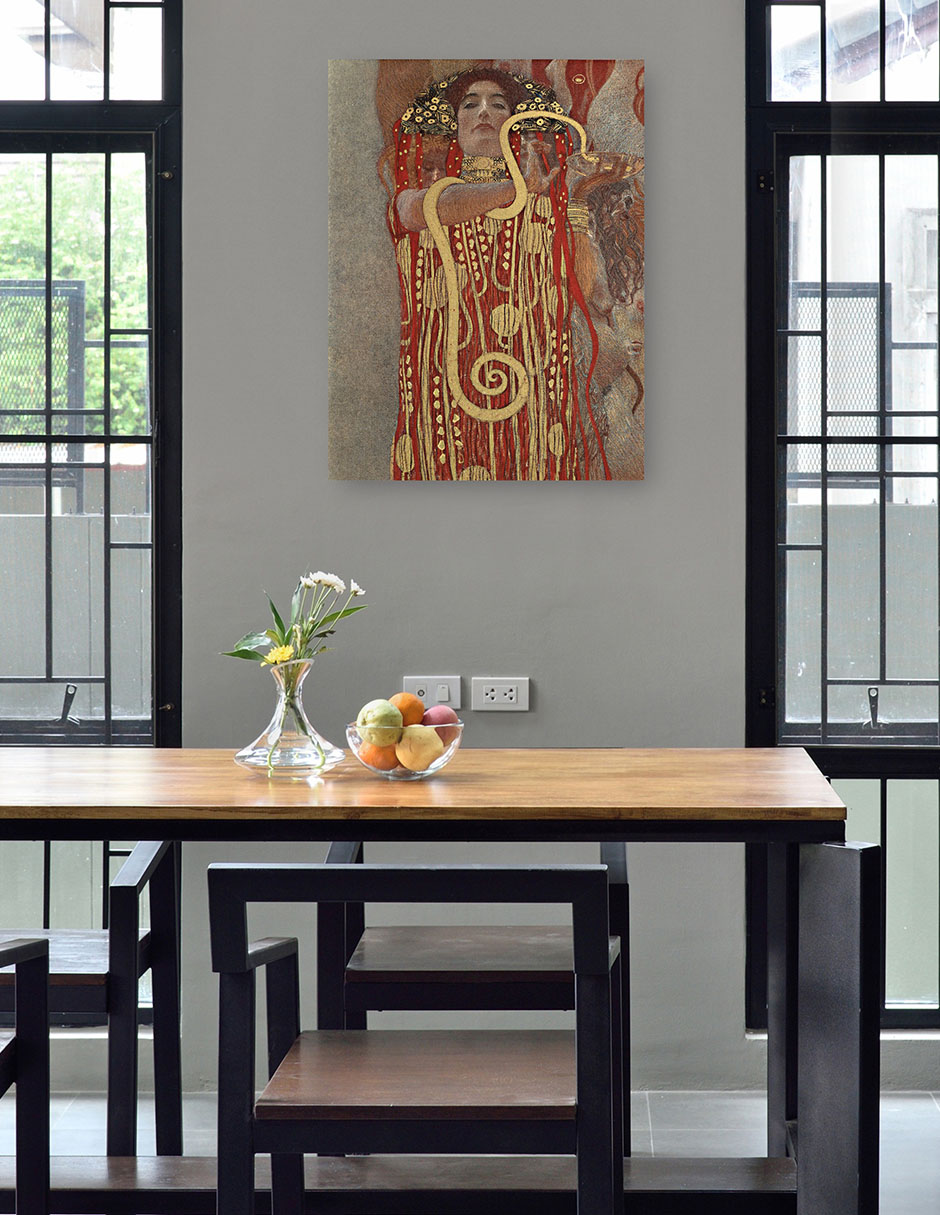 Foto 4 | Cuadro Decorativo - Higía- Gustav Klimt - Religión - 46x61 - Impresión En Lienzo - Fine Art Tj