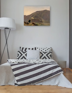 Foto 3 | Cuadro Decorativo - Vista De Bolzano Con Un Pintor- Jules Coignet - Paisaje - 46x61 - Impresión En Lienzo - Fine Art Tj